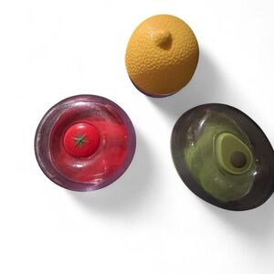 Cuisinart Food Storage Covers - Red, Yellow, Green